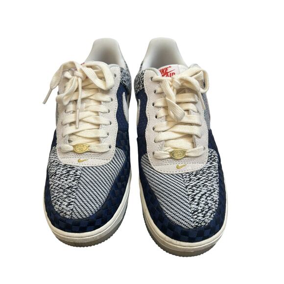 Nike Air Force 1 Low Sashiko Blue DD5401-492 Women’s 7.5 – See Pics Flawless - Picture 4 of 7